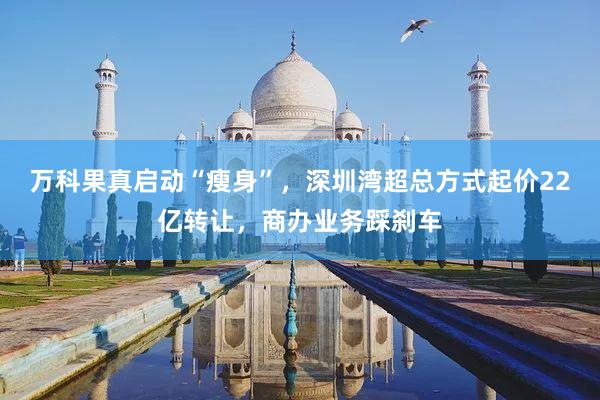 万科果真启动“瘦身”，深圳湾超总方式起价22亿转让，商办业务踩刹车