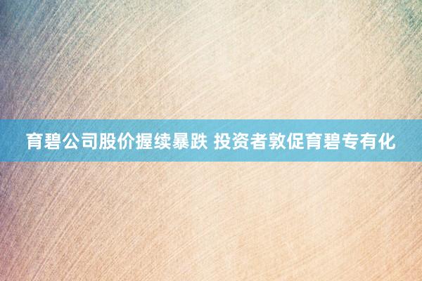 育碧公司股价握续暴跌 投资者敦促育碧专有化