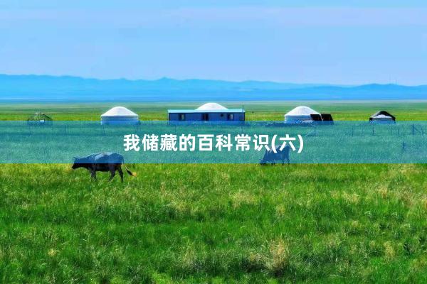我储藏的百科常识(六)