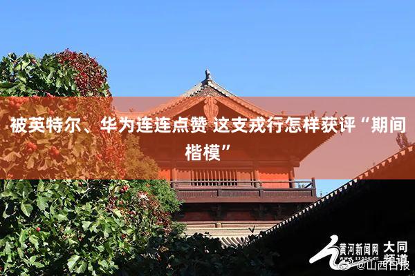 被英特尔、华为连连点赞 这支戎行怎样获评“期间楷模”