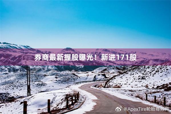 券商最新握股曝光！新进171股