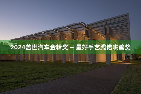 2024盖世汽车金辑奖 — 最好手艺践诺哄骗奖